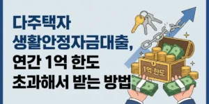 다주택자 생활안정자금대출 연간 1억 한도 초과해서 받는 방법