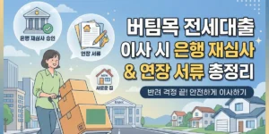 버팀목 전세대출 이사 시 은행 재심사 및 연장 서류